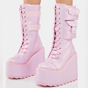 YRU Pink Pearl Dune Desert Boots